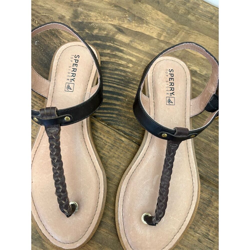 Sperry‎ Women's Virginia Thong Sandals Brown Size 7M Casual - Picture 4 of 6